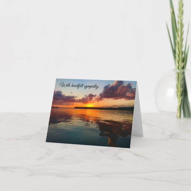 Sympati Card-solnedgång Kort (Framsida)