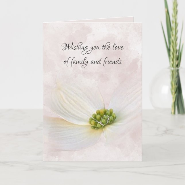 Sympati Cosmos blomning på Rosans Abstrakt Kort (Framsida)