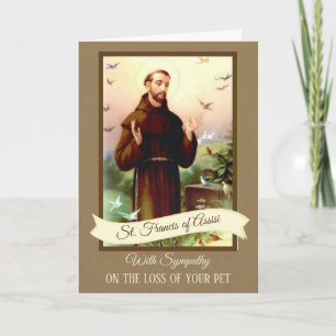 Sympati daltar St Francis av Assisi Kort