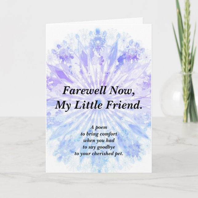 Sympati Dikt Pet-mappat kort (Framsida)