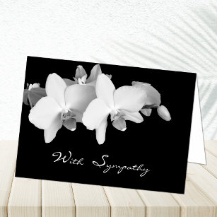 Sympati- eller beklagandekort -- Orchids Kort