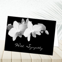 Sympati- eller beklagandekort -- Orchids