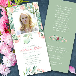 Sympati Eucalyptus Foto Funeral Tack du Card