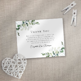 Sympati Eucalyptus Funeral Tack you Card
