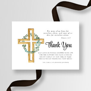 Sympati Eucalyptus Kor Funeral Tack Kort