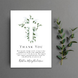 Sympati Eucalyptus Kor Funeral Tack Kort