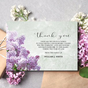 Sympati Flower Lilacs TACK Grått Kort
