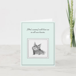 Sympati för ett maine Coon Cat Card Kort