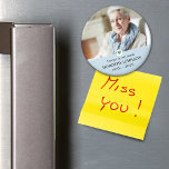 Sympati för evigt i vårt Hearts Foto Magnet<br><div class="desc">Designen innehåller ditt favoritfoto,  dekorativa hjärta och anpassadets textmallsmagnet.</div>