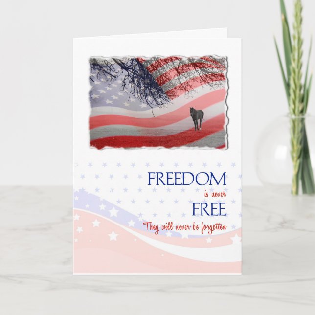 Sympati för förlust av en soldat polis kort (Framsida)