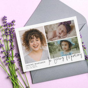 Sympati för fotokollage i Loving Memory i Tack Kort