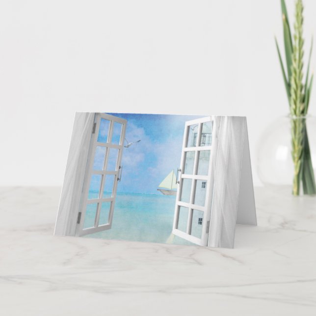 Sympati för nautisk fönster kort (Framsida)