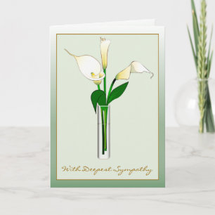 Sympati Förlust av broder från USA:Calla Lilies Kort