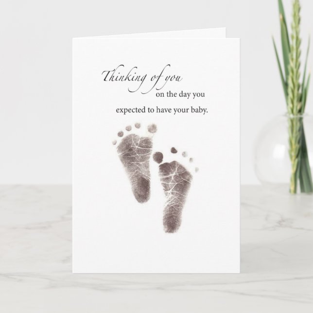 Sympati Förlust av fotavtryck från Baby, svart och Kort (Framsida)