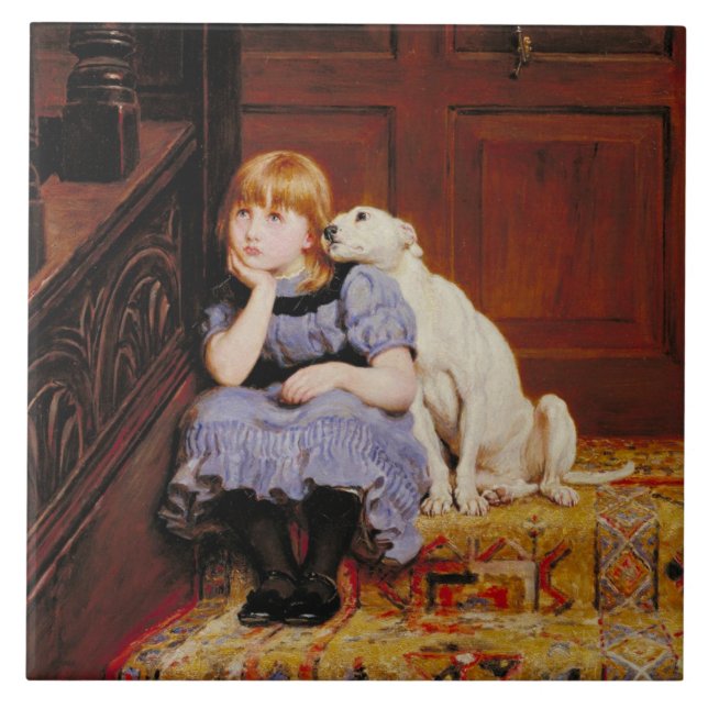 Sympati (från Briton Riviere) Kakelplatta (Framsidan)