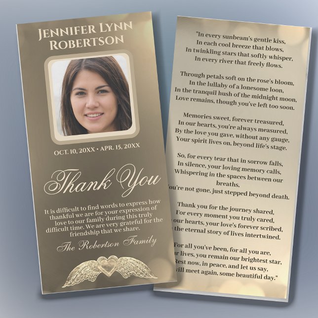 Sympati Funeral Photo TACK med hjärta (Skapare uppladdad)