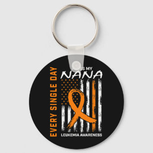 Sympati Gifts förlust av Nana Orange Leukemia Awar Nyckelring