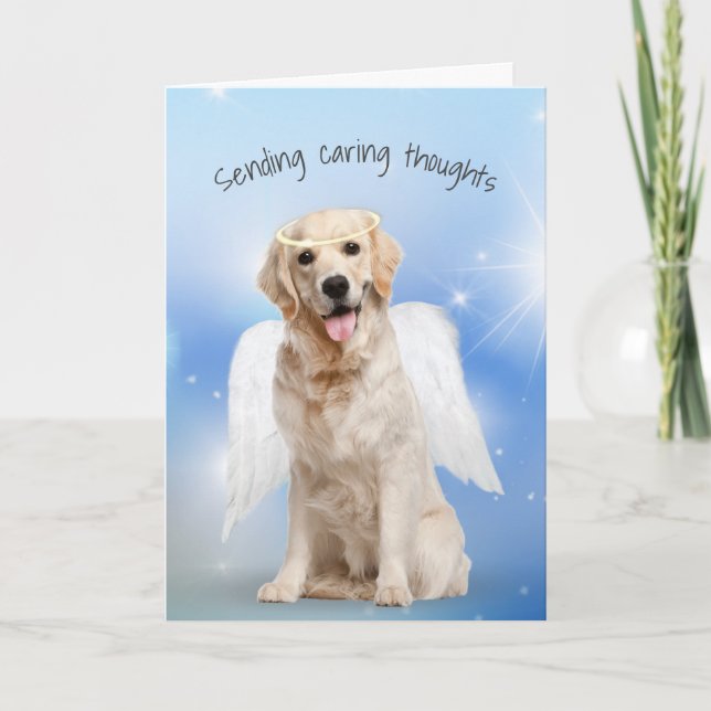Sympati Golden Retriever-förlust av sällskapsdjur Kort (Framsida)