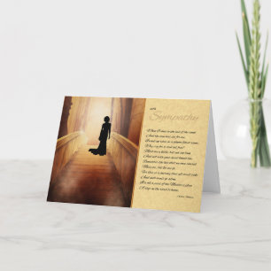 Sympati Himmelsk Bridge Female Silhouette Guld Kort