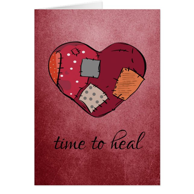 Sympati Hjärtat Hälsningskort (Framsidan)