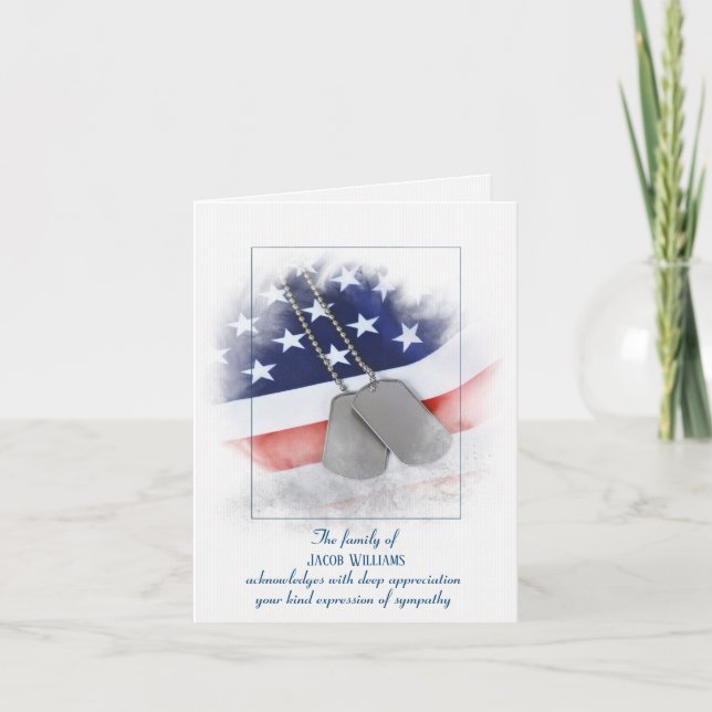 Sympati-Hundbrickor på Flagga Card Kort (Framsida)