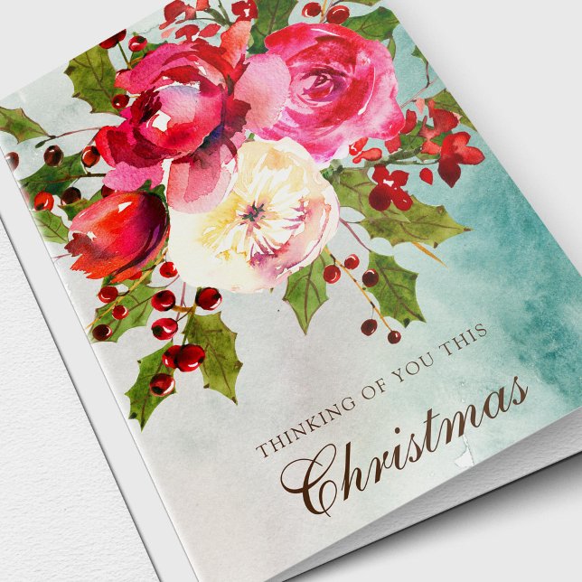 Sympati-julkort | Ni tänker er 8 Helgkort (Thinking Of You This Christmas, condolence sympathy card.)