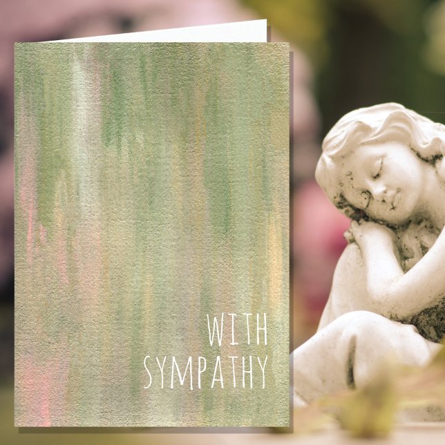 Sympati kondoleanser om naturmålning kort (Skapare uppladdad)