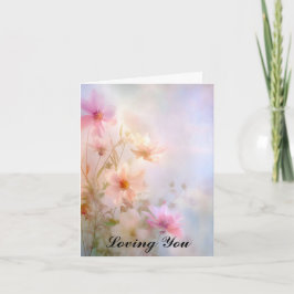 Sympati-kort för blommigt kort