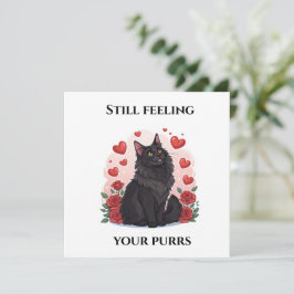 Sympati-kort för min bästa svarta huvudknapp julkort