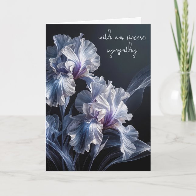 Sympati Lila Iris Kort (Framsida)
