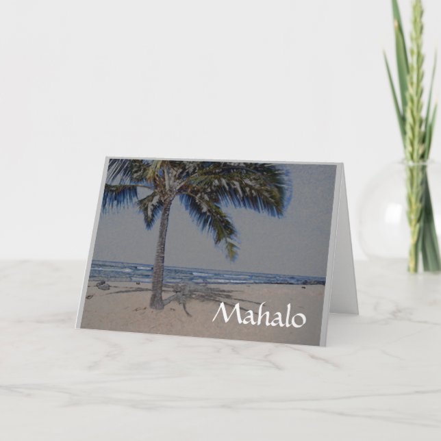 Sympati Mahalo från familjen Tack Kort (Framsida)