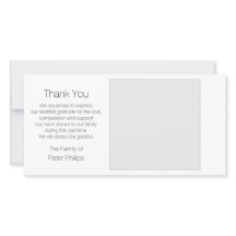 Sympati med vit mall Tack med Grått Gräns