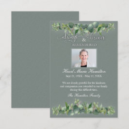 Sympati Memorial Alltid för den person som kommer