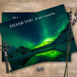 Sympati Memorial Natur Funeral Tack you Card Kort