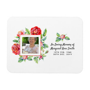 Sympati Memorial PHOTO Bereavement Loss Ro Magnet