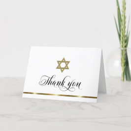 Sympati Memorial Religiösa judisk vit Guld Tack Kort