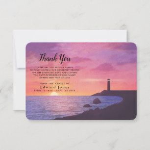 Sympati Memory Sunset Lighthouse Tack Kort