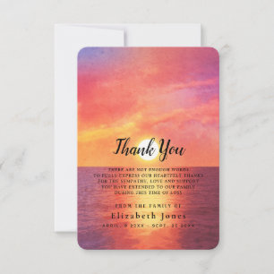 Sympati Memory Sunset Ocean Tack Kort