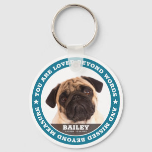 Sympati Modern Simple Anpassningsbar Pet Photo Kee Nyckelring