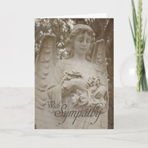 sympati Mourning Angel Hälsning Kort