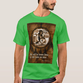 Sympati Native American Varg och Dreamcatcher T Shirt