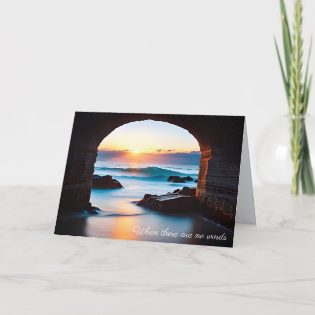 Sympati Ocean Sunrise med Brick Arch Kort (Framsida)