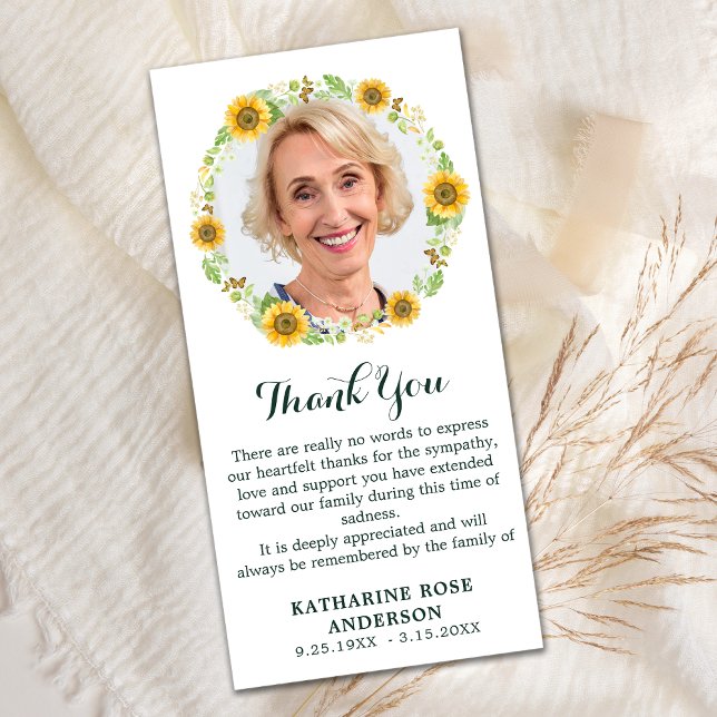 Sympati på Blommigt av funktionsfel i TACKENS minn Tack Kort (Skapare uppladdad)