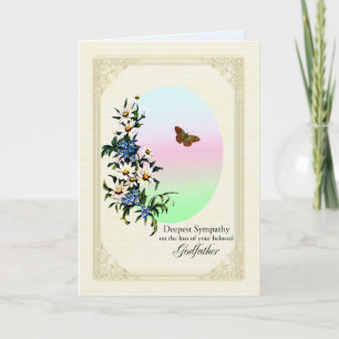 Sympati på Godfaderns förlust, blommor Kort