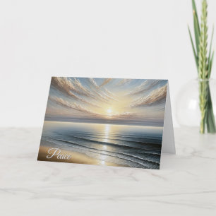 Sympati på Sjölandskapet Ocean Sunrise Kort