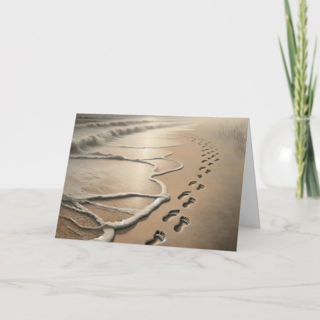 Sympati-persikoavtryck och seafoam kort (Framsida)