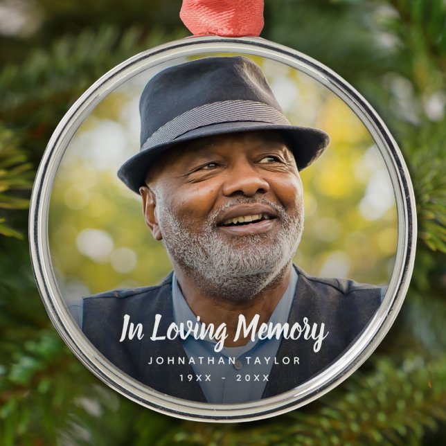 Sympati Photo Memorial Remcomed Ornament (Photo Holiday Ornament)
