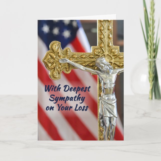 Sympati Religiös Kristendom Militär Patriotisk Kort (Framsida)