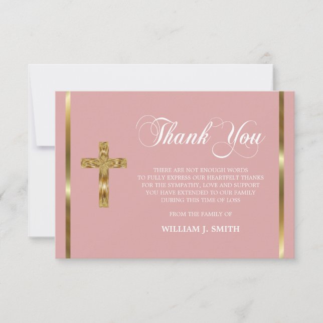 Sympati Religiösa Guld Kor TACK | FOTO Kort (Framsida)