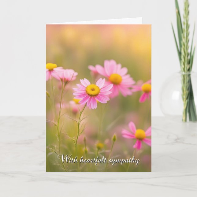 Sympati Rosa Daisy Kort (Framsida)